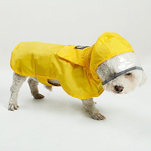 Abrigo para perro, impermeable, resistente al agua, chubasquero, portátil, ajustable y fácil de llevar, resistente a la lluvia, varios tamaños disponibles de XS a XXXL, adecuado para todos los perros