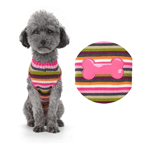 ABRRLO Suéter para perro o mascota, para cachorro, pequeño y mediano (XL, rosa)