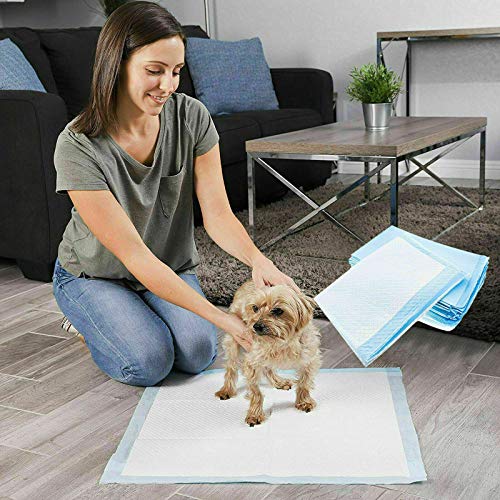 ABRUS® – Almohadillas de entrenamiento para perros y cachorros, almohadillas de entrenamiento para mascotas, 20, 50 y 100 almohadillas de color azul y rosa (50 paquetes de almohadillas azules)