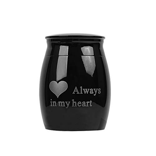 AILOVA Funeral Urna De Cremación para Cenizas Humanas Urnas para Cenizas De Mascotas Urna Enterrada En Casa Oficina (Love Heart)