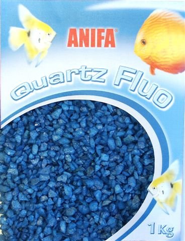 Aime - Grava Fluorescente Azul para acuariofilia (1 kg)