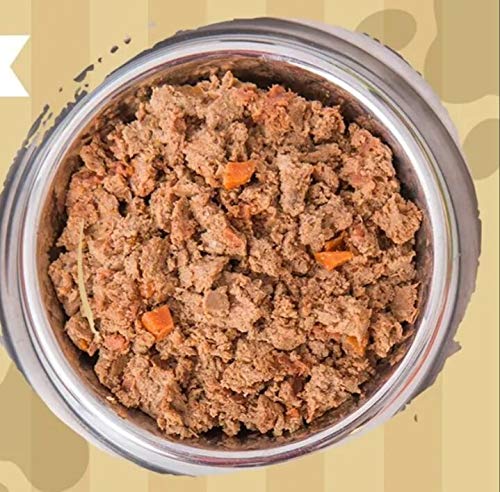 Alimento Natural casero para Perros, húmedo con Carne Fresca y Verduras Frescas - 90% Carne Knatur (12x600gr) (Mix (salmón) - (Cordero, Pollo))