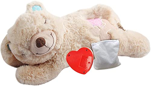 All for Paws Cachorro Corazón Beat Sleep Aid Juguete de peluche caliente oso juguetes para reconfortar perros