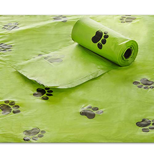 all Pets United BI0 Bolsa para excrementos de Perro con dispensador compostable 100% Biodegradable con Soporte para la Correa (300 Bolsas: 20 Rollos + 1 dispensador)