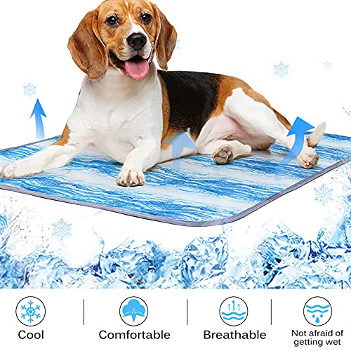 ALLOMN Estera de enfriamiento para, manta de enfriamiento inteligente para mascotas suave alfombra de enfriamiento para perros, Estera de verano para mascotas, Esterilla de verano para perros, Estera