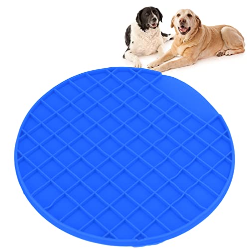 Almohadilla para Lamer para Perros, Material de Silicona Alivio de la Ansiedad Estera de Alimentación Lenta Fácil de Limpiar para Perros para Gatos(azul)