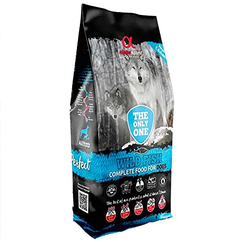 ALPHA The Only One Canine Adult Pescado 12KG, Negro, Mediano