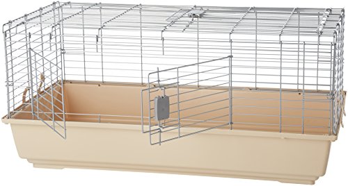 Amazon Basics - Jaula / hábitat para animales pequeños, con accesorios - 104 x 21,5 x 57 cm, Grande