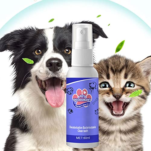 Ambientador para el aliento de perro - Spray para el aliento de perro con formulaciones naturales - Aditivo de agua para el cuidado bucal para perros, gatos, mascotas - Sin cepillado y combate Pomrone