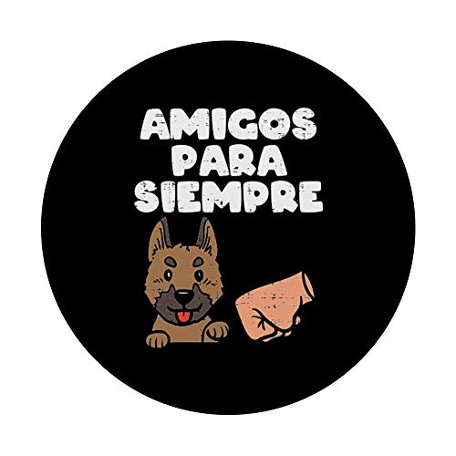 Amigos Para Siempre Pastor Aleman Perro Dog Lover Regalo PopSockets PopGrip: Agarre intercambiable para Teléfonos y Tabletas