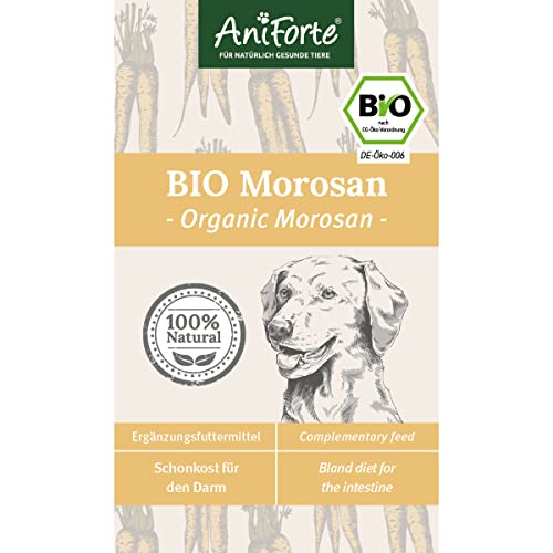 AniForte Bio Morosan para Perros 6 x 100 g - alimento para la diarrea y la indigestión, prebiótico Natural para una Flora intestinal Saludable