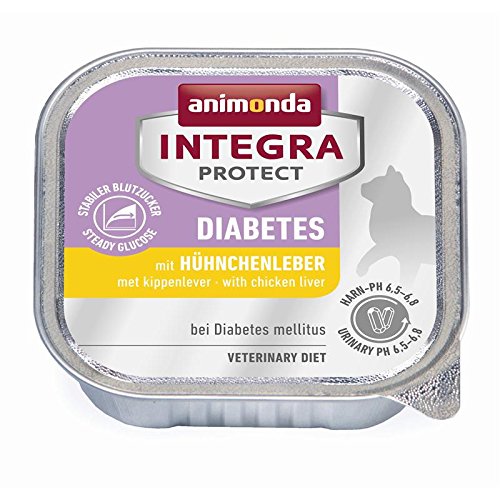 animonda Integra Protect - Diabetes con hígado de pollo, 16 x 100 g