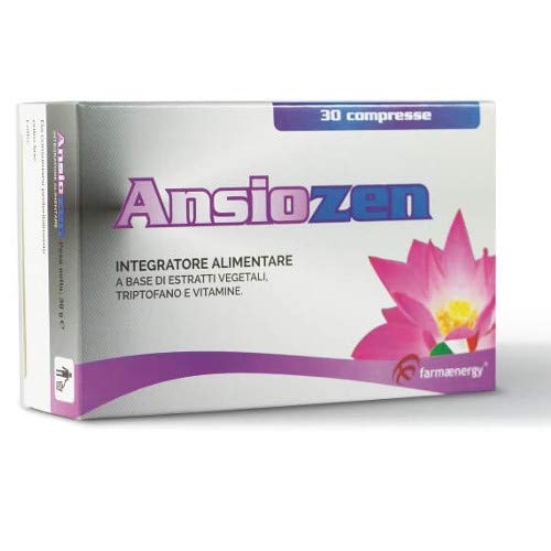 Ansiozen 30 comprimidos suplemento de ansiedad y estrés, completamente natural y a base de triptófano