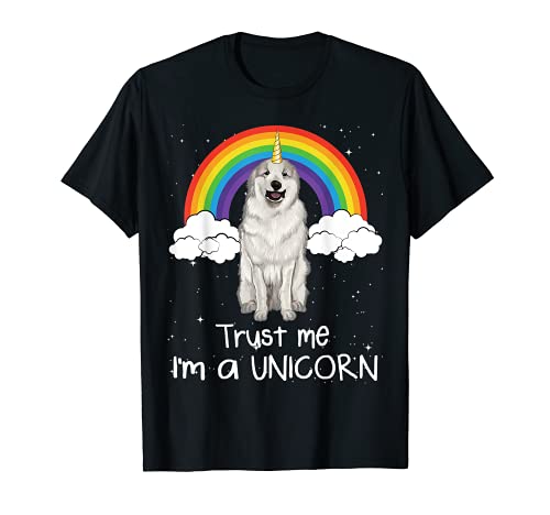 Arcoiris Mágico Unicornio Perro Montaña De Los Pirineos Camiseta