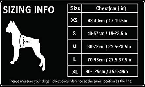 Arnés para perros Truelove TLH5551 que evita tirones con apertura en cuello acolchado y suave, material reflectante 3M, capa externa resistente Oxford para perros mayores