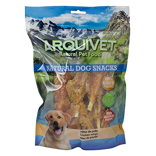 Arquivet Alitas de Pollo - 1kg - Natural Dog Snacks - Snacks Perros - 100% Natural - chuches Perros - premios Perros - golosinas Perros - Snacks Naturales - Producto Light