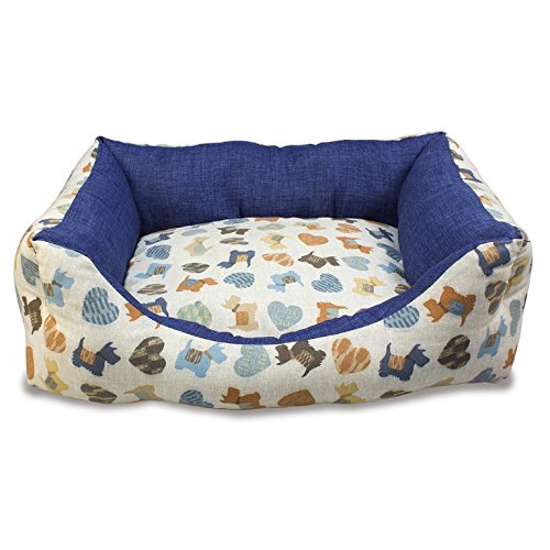 Arquivet Cama para perros Perritos azules - 60 x 55 x 18 cm