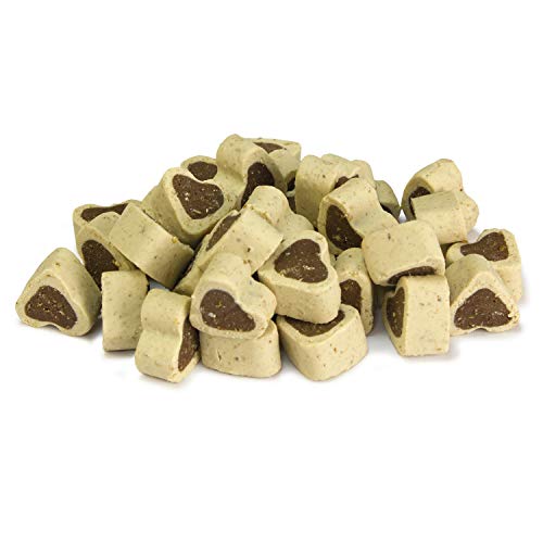Arquivet Soft Snacks para perro Corazones de cordero y arroz 300 gr - Aperitivos para perro en forma de corazón - Chuches, recompensas, golosinas, premios, chucherías caninas - Alimento complementario