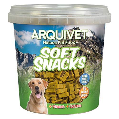 Arquivet Soft Snacks para Perro Huesitos Duo Pollo y Caza 800 gr - Aperitivos para Perro en Forma de Hueso - Chuches, recompensas y premios caninos - Alimento complementario