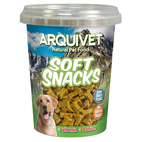 ARQUIVET Soft Snacks para Perro Huesitos Pollo 300 gr - Snacks, chuches, golosinas, premios, chucherías y recompensas para Perros - Comida Semi-húmeda complementaria