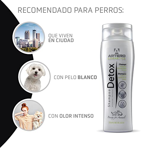 Artero Detox Champú Anti-polución para Perros y Gatos de Ciudad.... (250 ml)