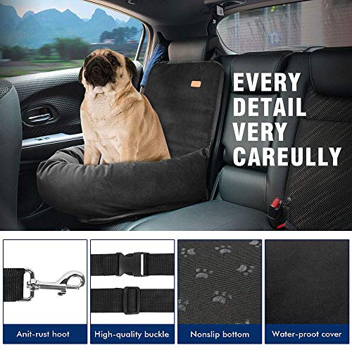 Asiento de automóvil para perros, un asiento de automóvil especialmente diseñado para viajes de mascotas, material de alta calidad, seguro y cómodo, se puede quitar y lavar.