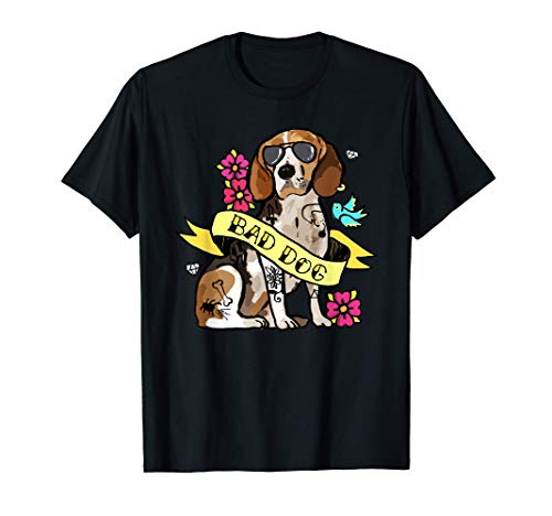 Bad Dog Beagle Perro Camiseta