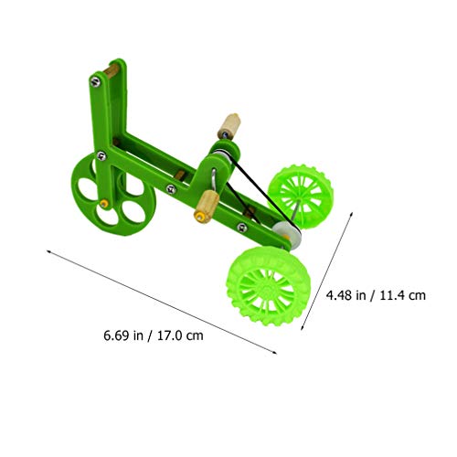 Balacoo Juguete para adiestramiento mini bicicleta juguete de juegos para pájaros divertido material para adiestramiento para periquitos Ara Conures (verde)