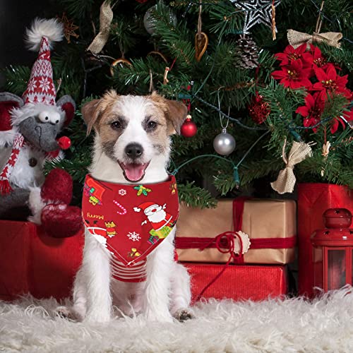 Bandanas de Perros de Navidad,4 Piezas Mascota Navidad Baberos,Navidad Baberos Lavables de Perros Pañuelo Bufanda de Mascota Mascotas Babero,Pañuelo Bufanda de Mascota Navidad (B)