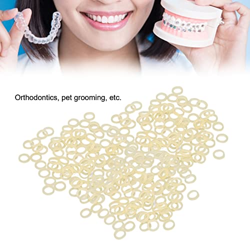 Bandas de Goma Dentales, Cómodas Bandas de Goma de Ortodoncia de 3/16 Pulgadas para Ortodoncia para Aseo de Mascotas para Aparatos Ortopédicos