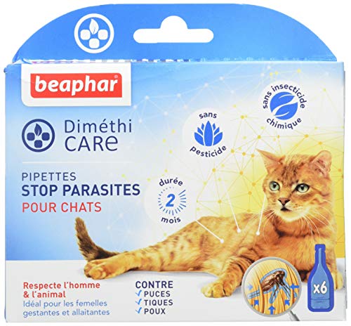 BEAPHAR Pipettes stop parasites DiméthiCare - Pour chat - 6 pipettes