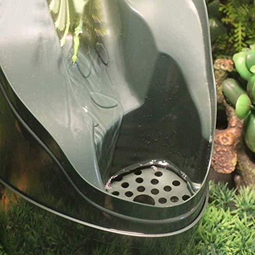Bebedero de Reptiles Dispensador Automático, Sistema de Circulación Automático Dispensador de Agua Verde Selva Tanque de Agua Lagarto Camaleón Tortuga de Simulación de Mascotas ( Color : Green )