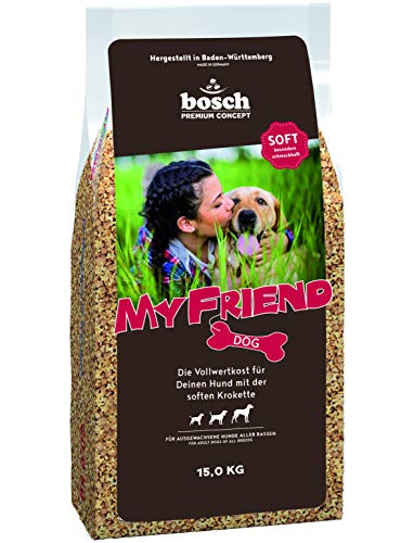 bosch My Friend Soft | Alimento para perros adultos de todas las razas | Alimento completo con croquetas blandas | 15 kg