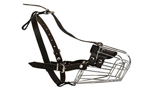 Bozal de perro de jaula de alambre similar a la cesta para caminar diario y sesiones de entrenamiento, se adapta a Alaska Malamute y similares