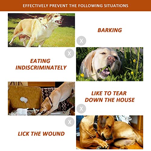 Bozal para perros con bozal regulable, bozal autoadhesivo, correa de bozal de malla transpirable para evitar morder, ladrar y masticar, (L, XL).