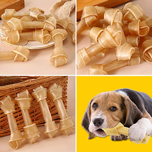 BPS - 5096 Buena Pet Shop Hueso Prensado para Perros Piel Vacuno Fortalecedor de Dientes Stick Dental Dog Snack 11.5 cm, 12 Pcs (pack de 3 unidades x 4)