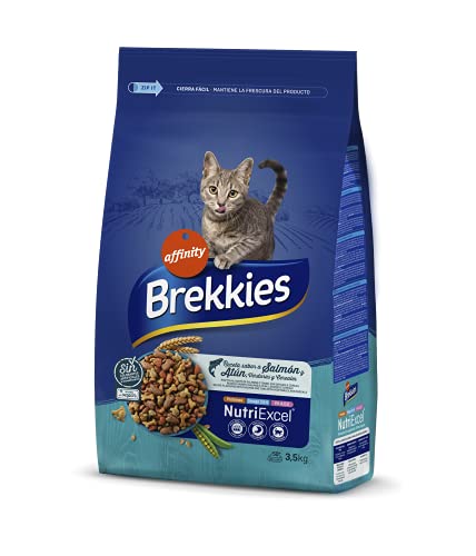 Brekkies Pienso para Gatos con Salmon, Atun y Verduras 3,5kg 3500 g
