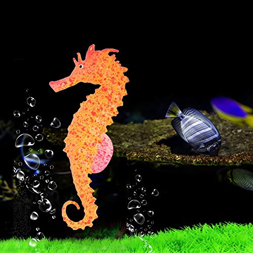 Caballo Luminous S Acuario Bionic Sea Horse, Bionic Sea Ecológico No tóxico Pecera Decoración de Caballito de mar, para pecera