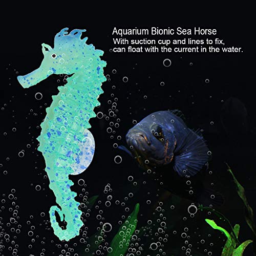 Caballo Luminous S Acuario Bionic Sea Horse, Bionic Sea Ecológico No tóxico Pecera Decoración de Caballito de mar, para pecera