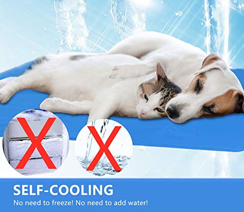 Cadosoigh Alfombra refrescante para Perro Alfombra de Refrigeración Animales Mascotas Colchoneta Cama Manta Refrigerante Automática Ideal para para Perros Gatos en Verano(120 * 70 CM)