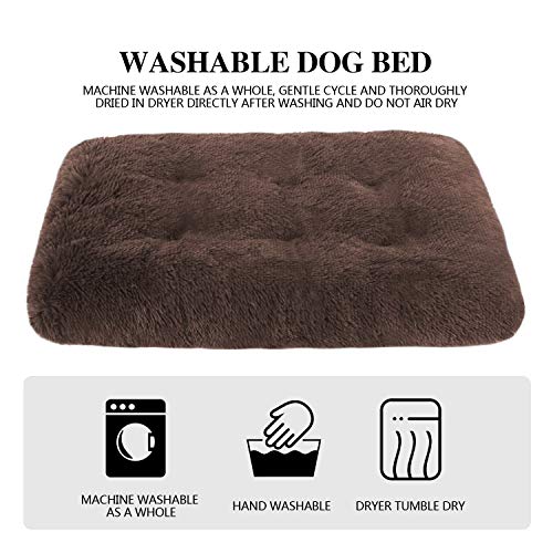 Cama de peluche para perros de tamaño mediano, sofá para perros, lavable, muy suave, cesta para perros con cojín antideslizante, cama para mascotas grandes