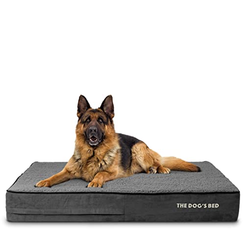 Cama ortopédica para perro, cama impermeable con espuma viscoelástica para perro