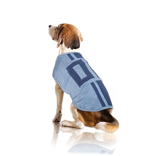 Camiseta para Perros, Ropa de Perro de Algodón Chaleco de Color Sólido Perro Shirt de Verano Suave y Transpirable Camiseta Básica sin Mangas Chihuahua(Azul, S)