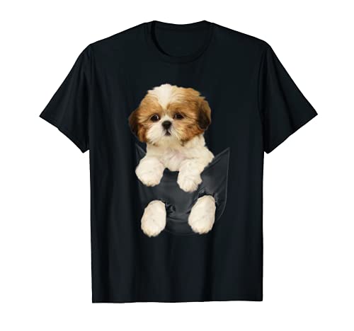 Camiseta Shih tzu Puppy in Pocket Camiseta