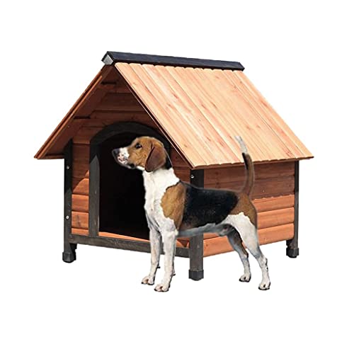Caseta para perros, caseta para perros Casa de perro Refugio de mascotas con porche de madera interior al aire libre al aire libre de la cabina de la cabina de la cabina de las cajas de perros de la p