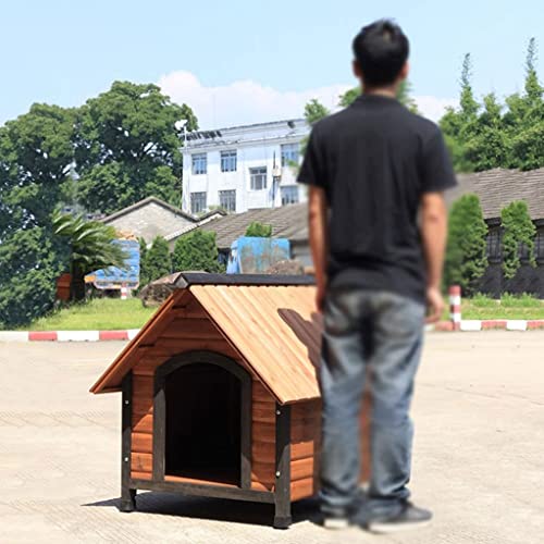 Caseta para perros, caseta para perros Casa de perro Refugio de mascotas con porche de madera interior al aire libre al aire libre de la cabina de la cabina de la cabina de las cajas de perros de la p
