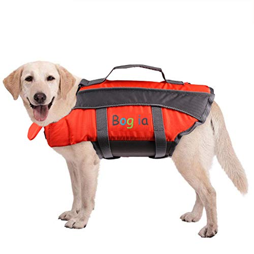 Chaleco salvavidas para perro, chaleco salvavidas de verano, ayuda para perros pequeños, medios, grandes, salvavidas de perro, salvavidas para seguridad en el agua en la piscina, playa, navegando