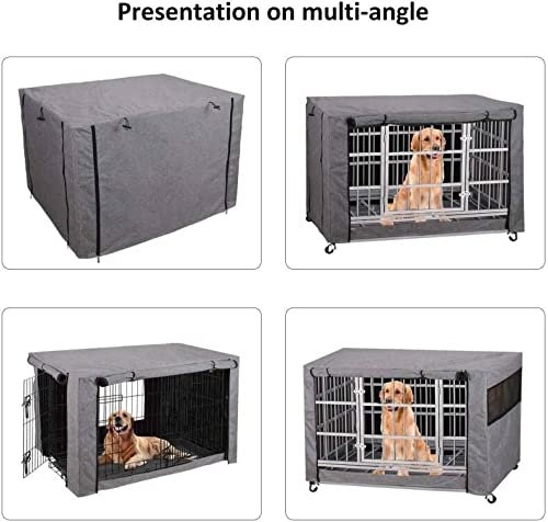 chengsan Cubierta de cajón para perro, duradera y resistente al viento, cubierta de jaula para mascotas proporcionada para la protección interior y exterior (48 pulgadas, cajón no incluido)