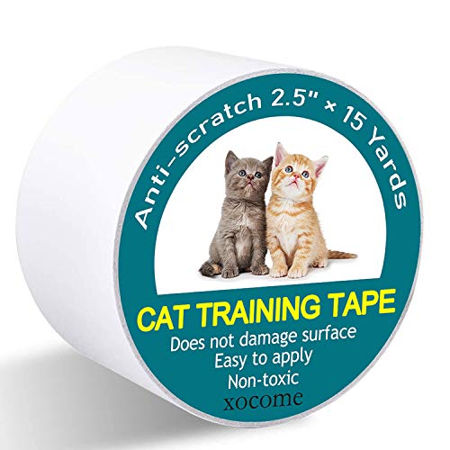 Cinta de Entrenamiento antiarañazos para Gatos, 6.35 CM x 13.7 M Cinta Adhesiva Anti Arañazos para Gatos,Transparente Autoadhesivas de Gato Protector para Gatos