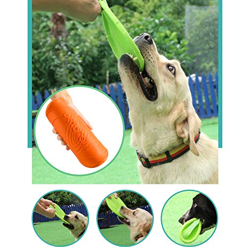 CINY Juego de 6 Juguetes de Goma para Perro, Disco Volador de Perro, 18 cm Frisbees, Juguete Volante para Perros, para lanzar Juguetes para Mascotas Tanto para la Tierra como para el Agua (Colorido)